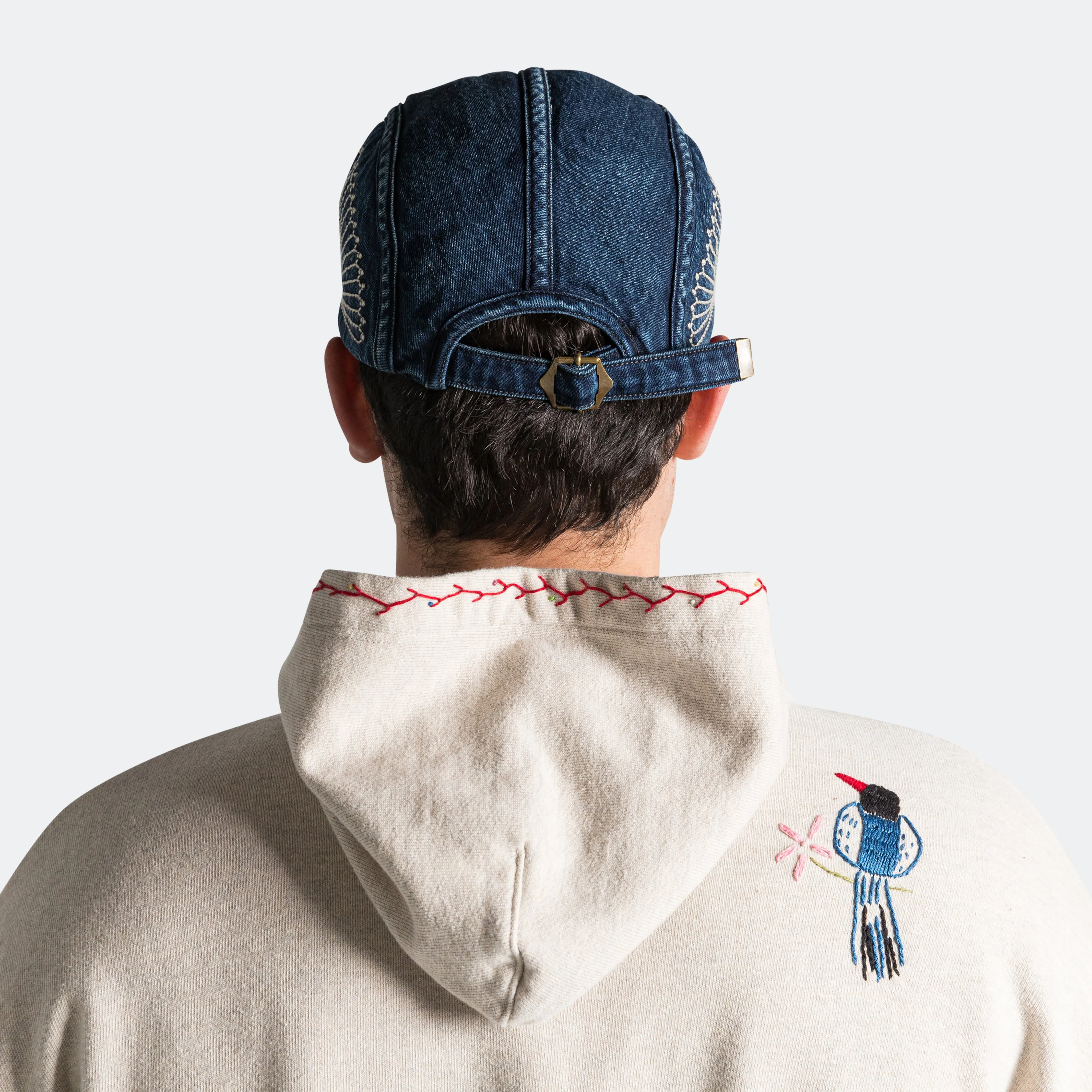 10ozIDG x IDG Denim Camp Cap (FUROSHIKI Embroidery) - Denim