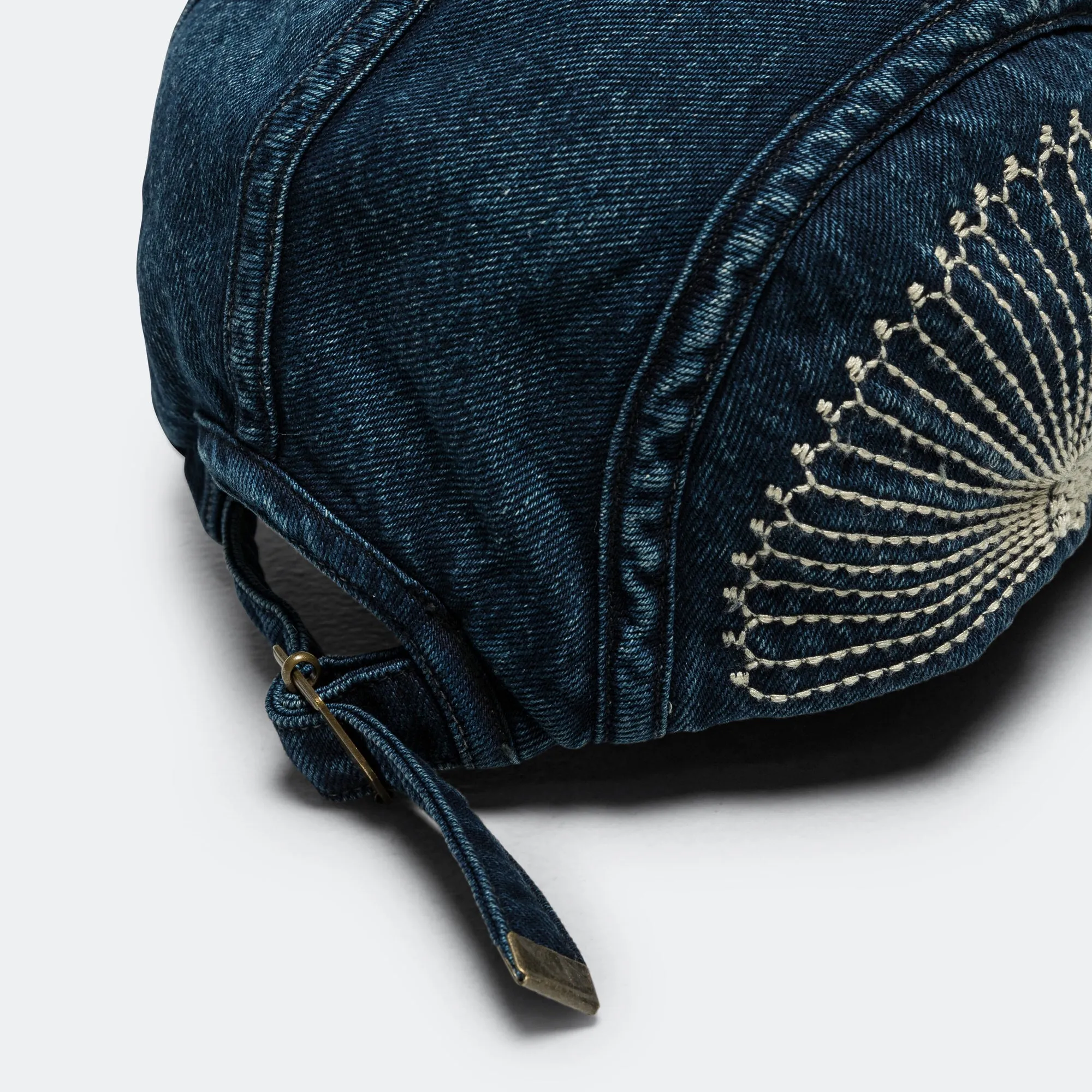 10ozIDG x IDG Denim Camp Cap (FUROSHIKI Embroidery) - Denim