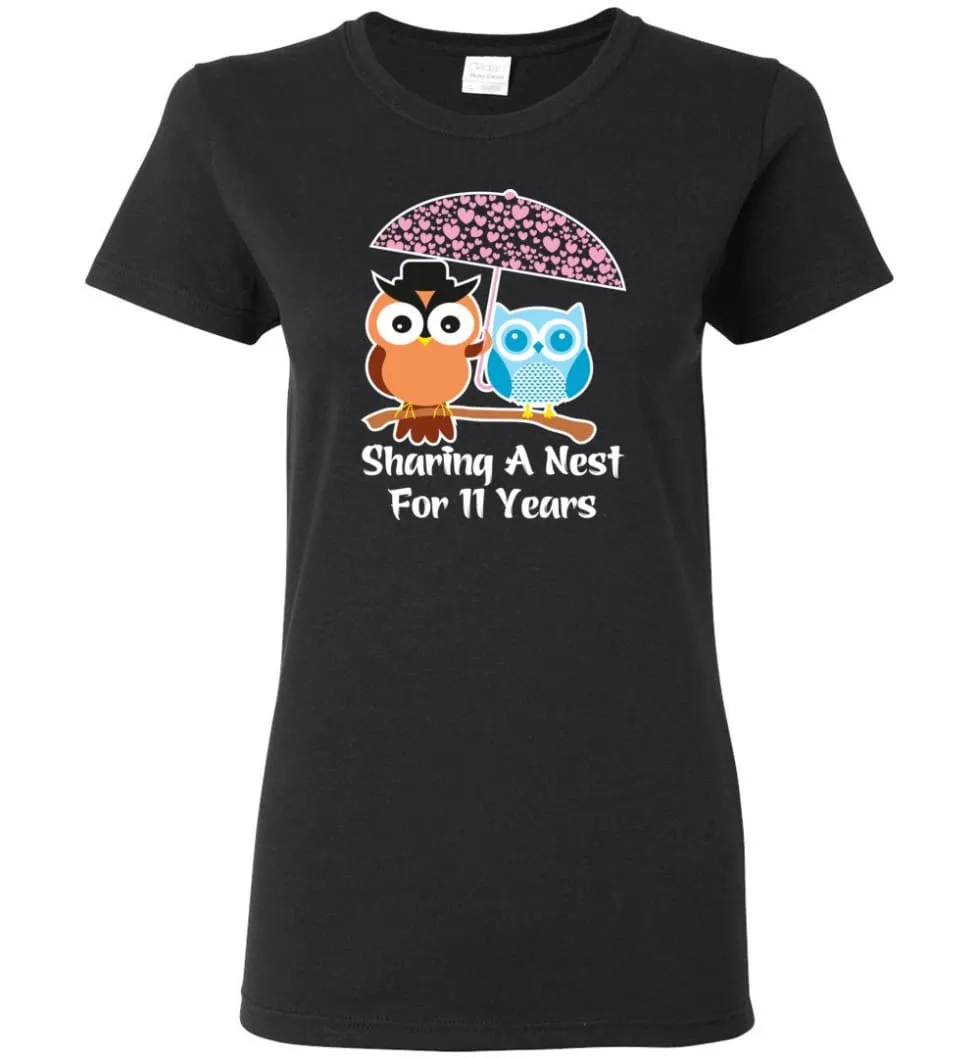 11 Years Wedding Anniversary Gifts Valentine's Day Women T-Shirt