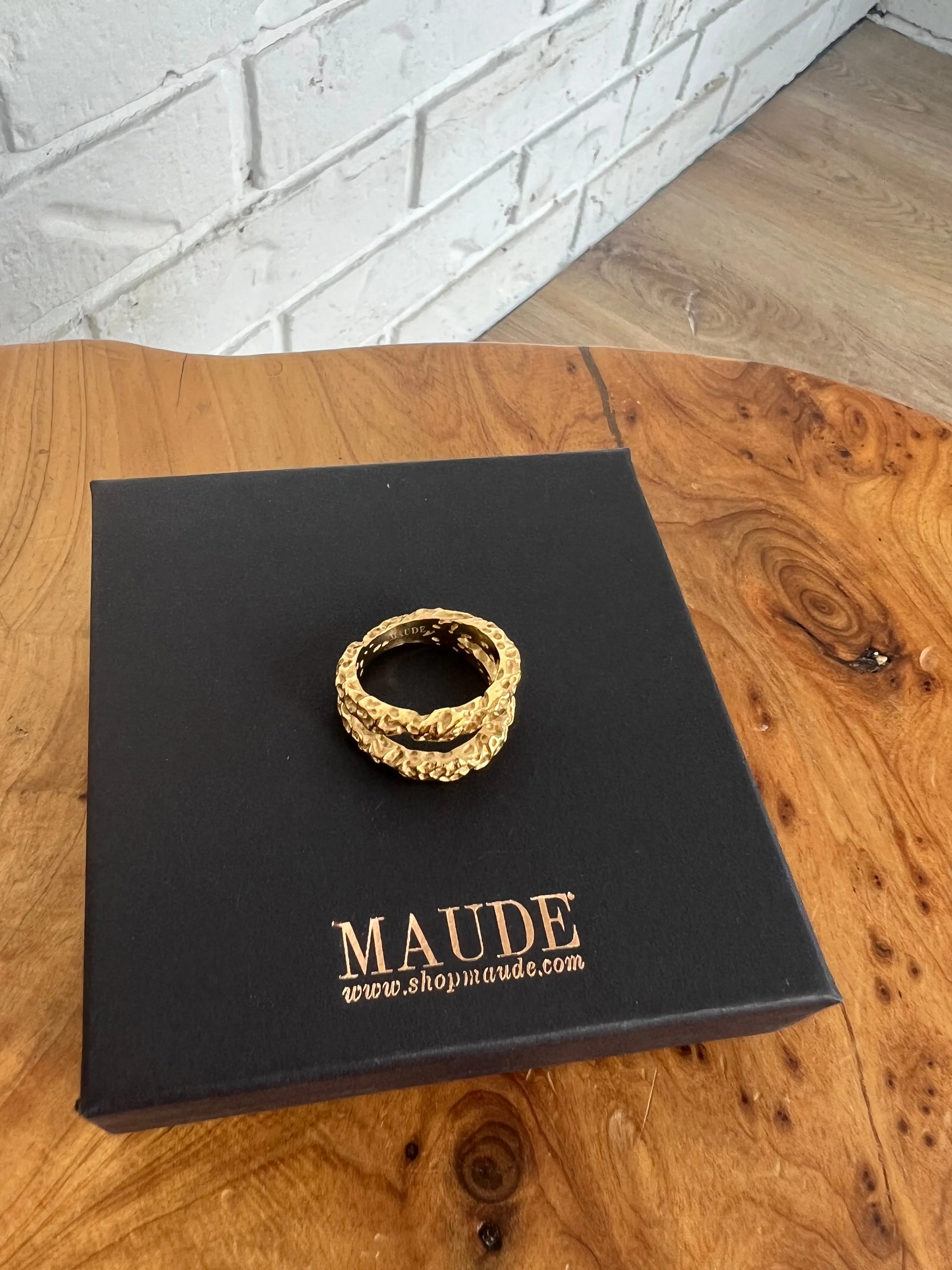 18K Chloe Double Banded Ring