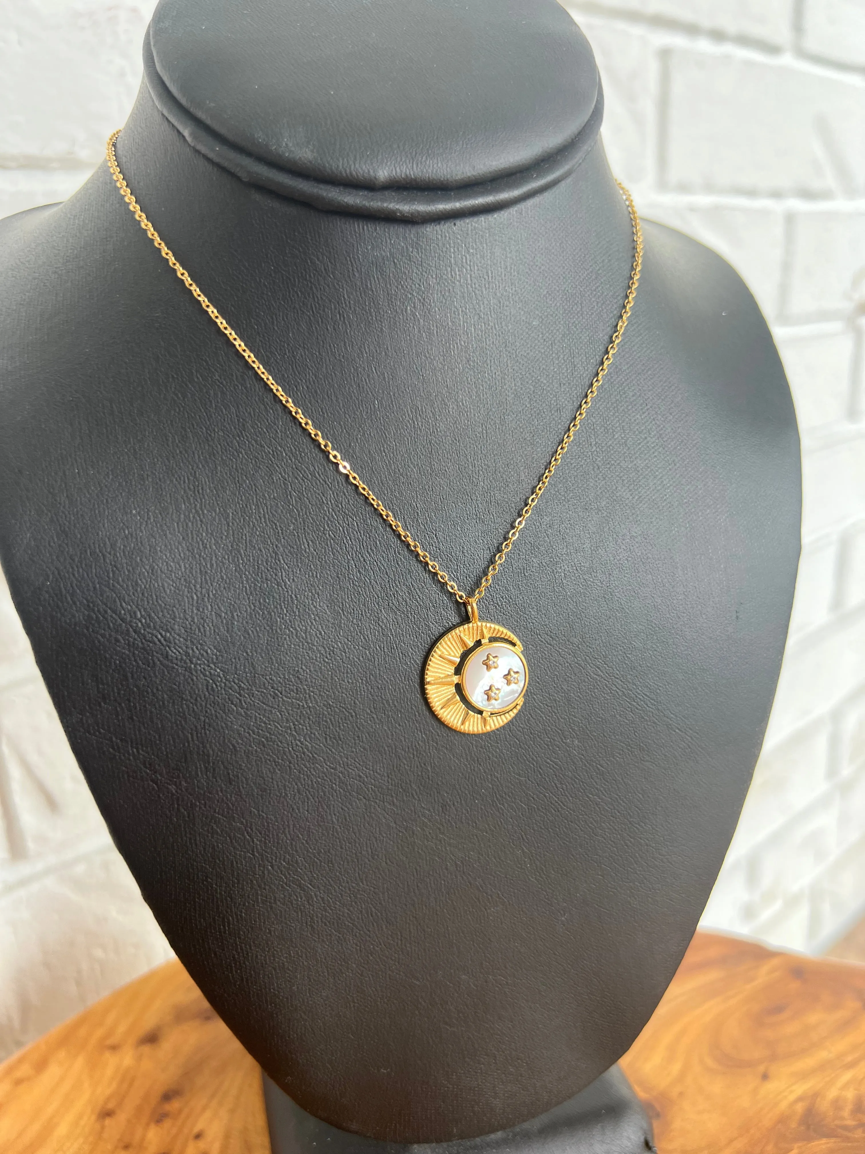 18K Galaxy Pendant Necklace