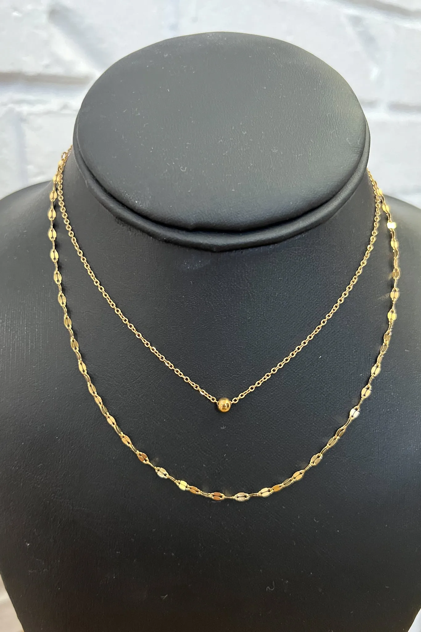 18K Mackenzie Double Layer Necklace