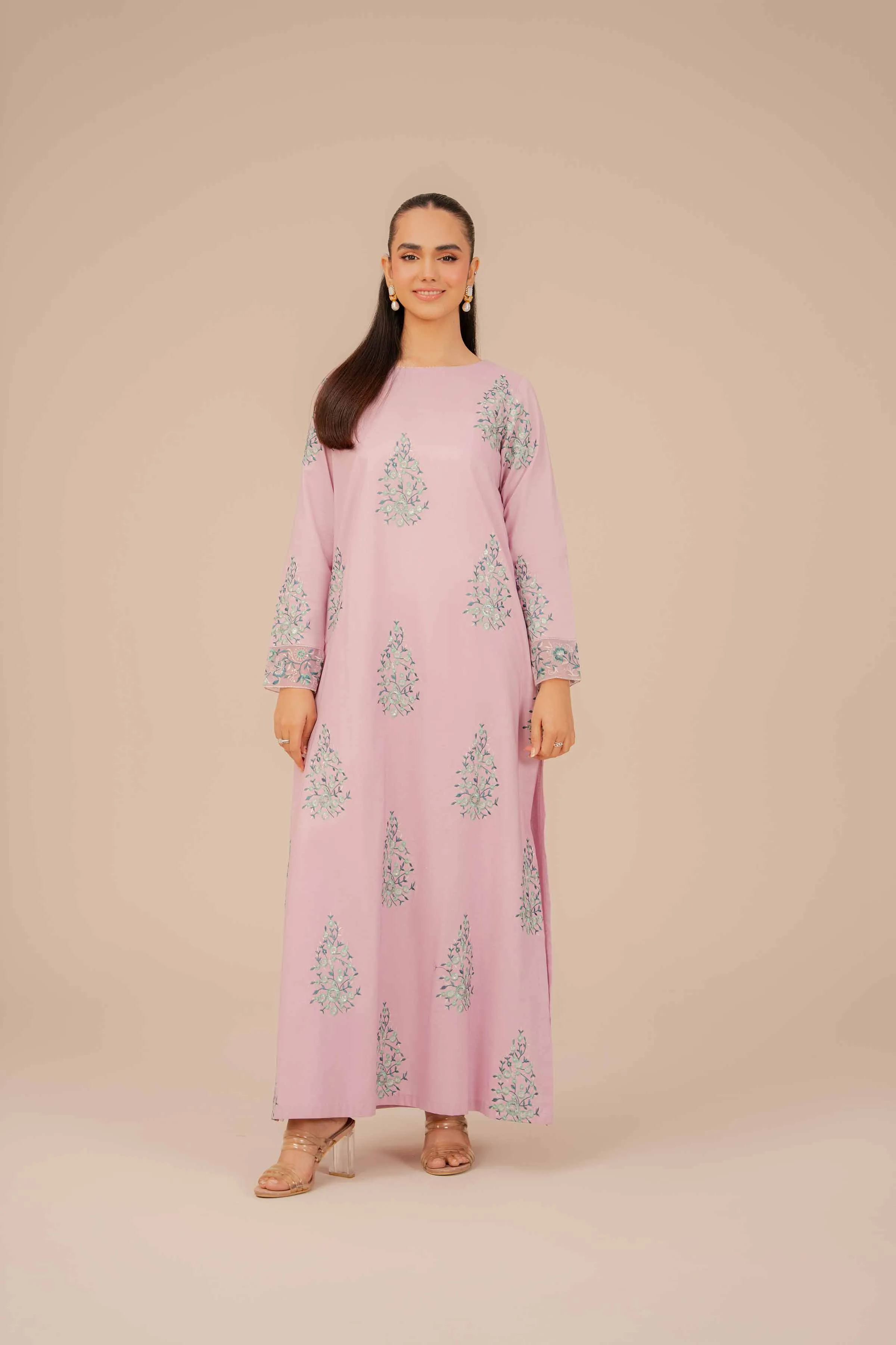 2 Piece - Dyed Embroidered Suit - 42401955