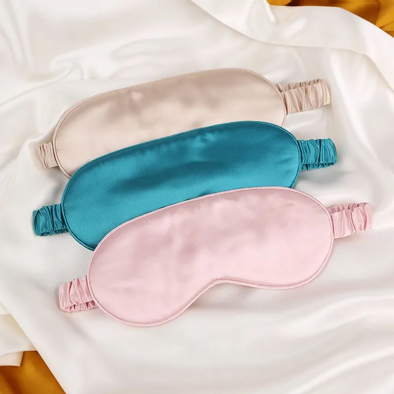 22 Momme Slip Silk Sleep Eye Mask With Elastic Band