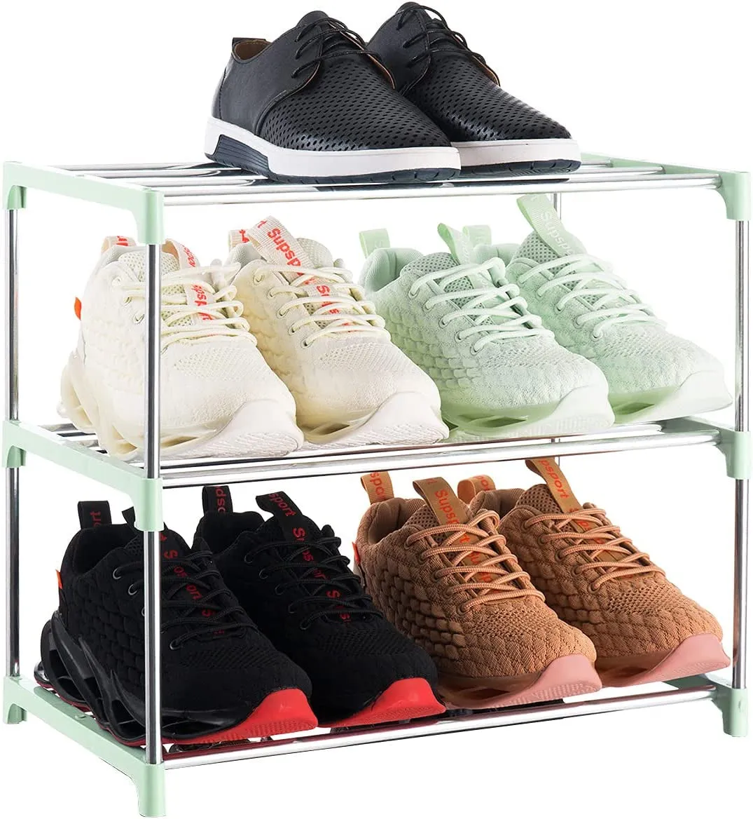 3-Tier Stackable Small Shoe Rack