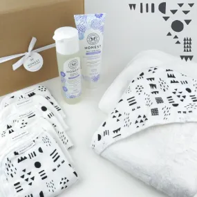 9-Piece BUBBLES & CUDDLES Organic Cotton Bath Gift Set