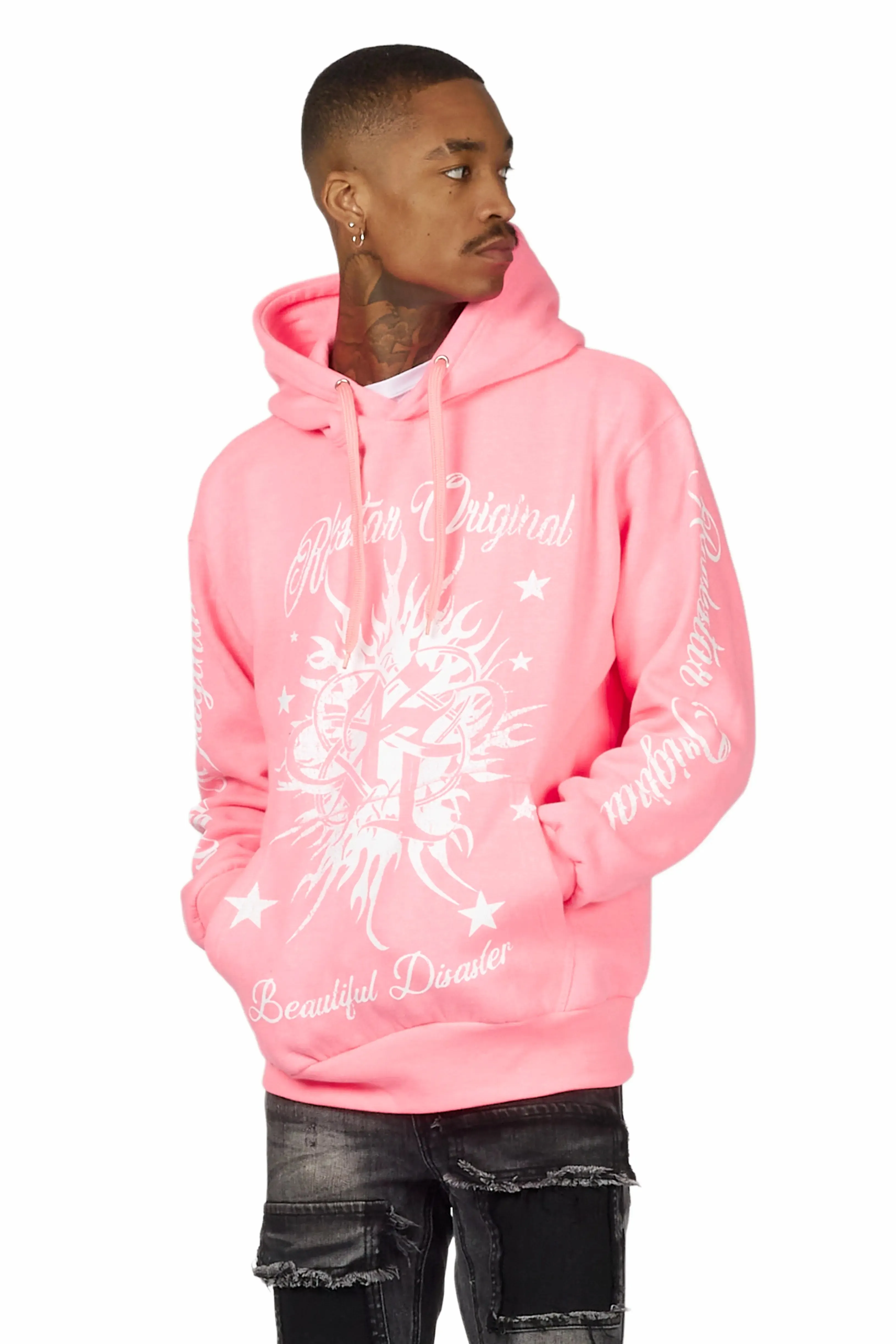 Adal Pink Graphic Hoodie