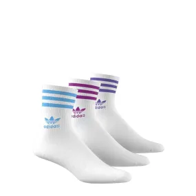 adidas - Kids' (Junior) Summer Mid Cut 3 Pack Crew Socks (HC9551)