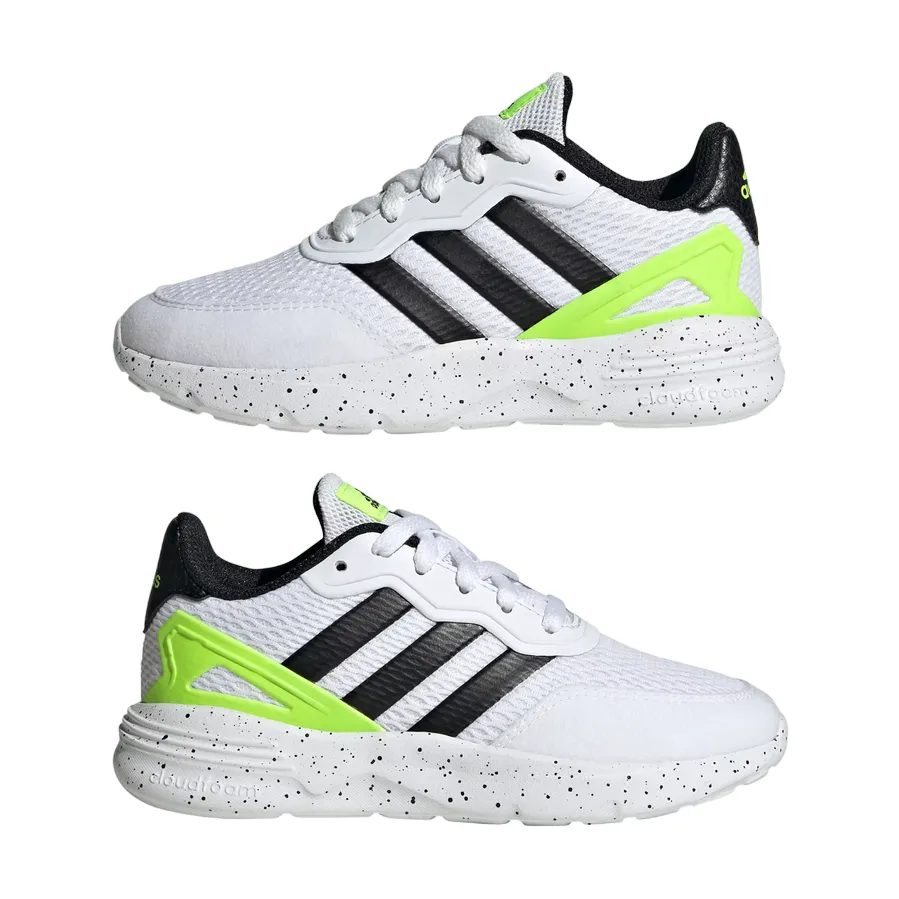 Adidas running shoe for girls IG2886 white-black-green 