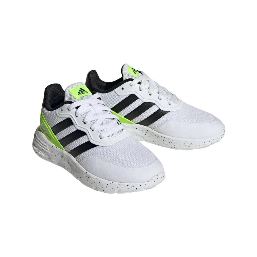 Adidas running shoe for girls IG2886 white-black-green 