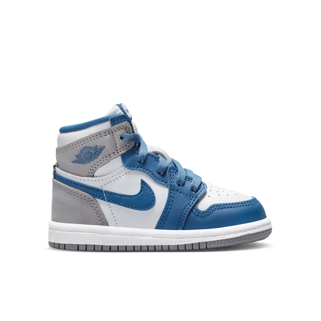 Air Jordan 1 Retro High OG (TD) - True Blue/White/Cement Grey