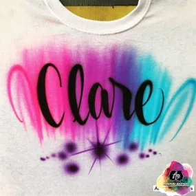 Airbrush Name Shirt Design