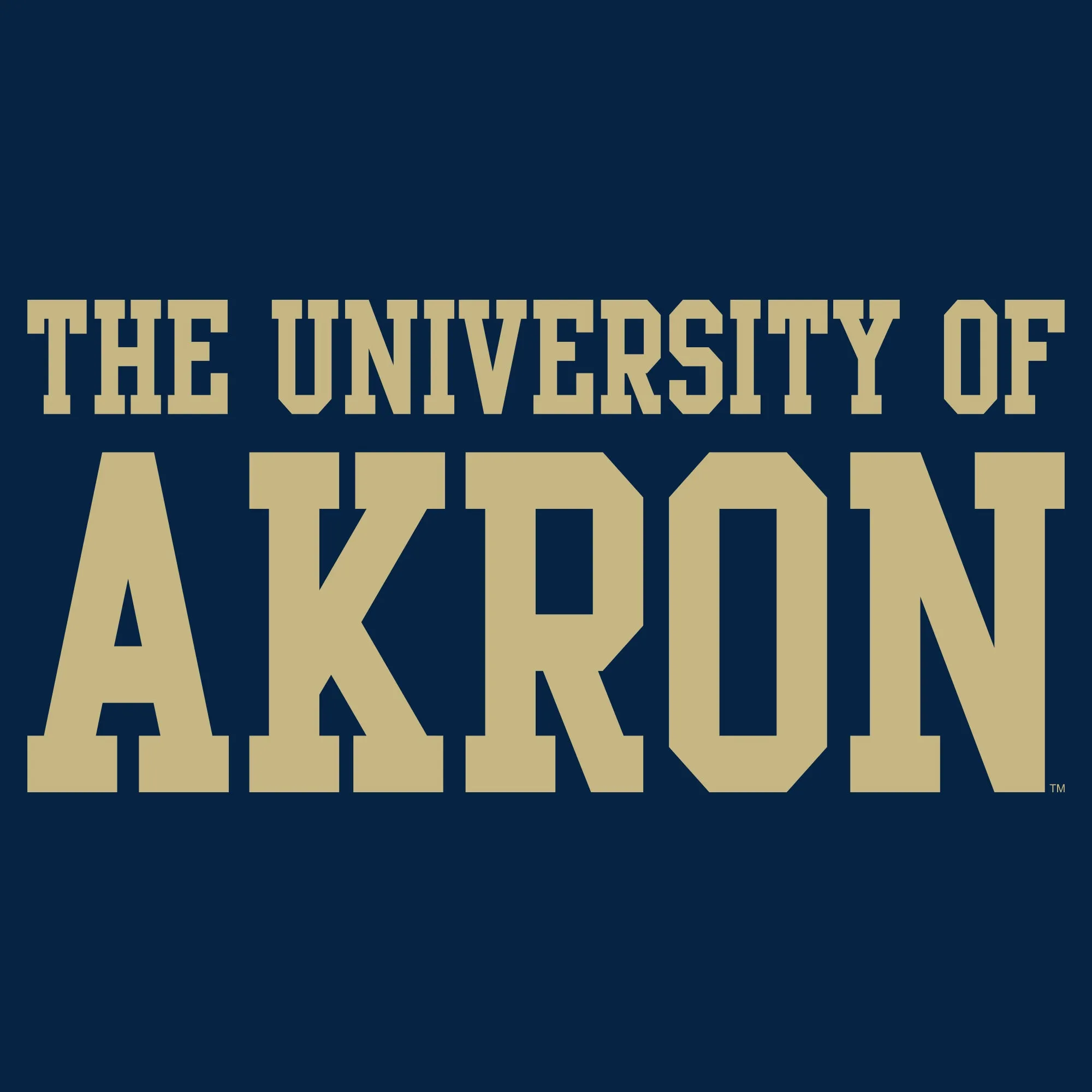 Akron Zips Basic Block Hoodie - Navy