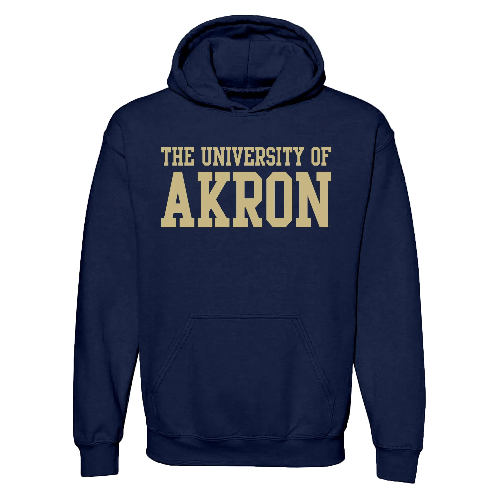 Akron Zips Basic Block Hoodie - Navy