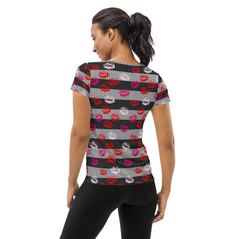 All-Over Print Women's Athletic T-shirt