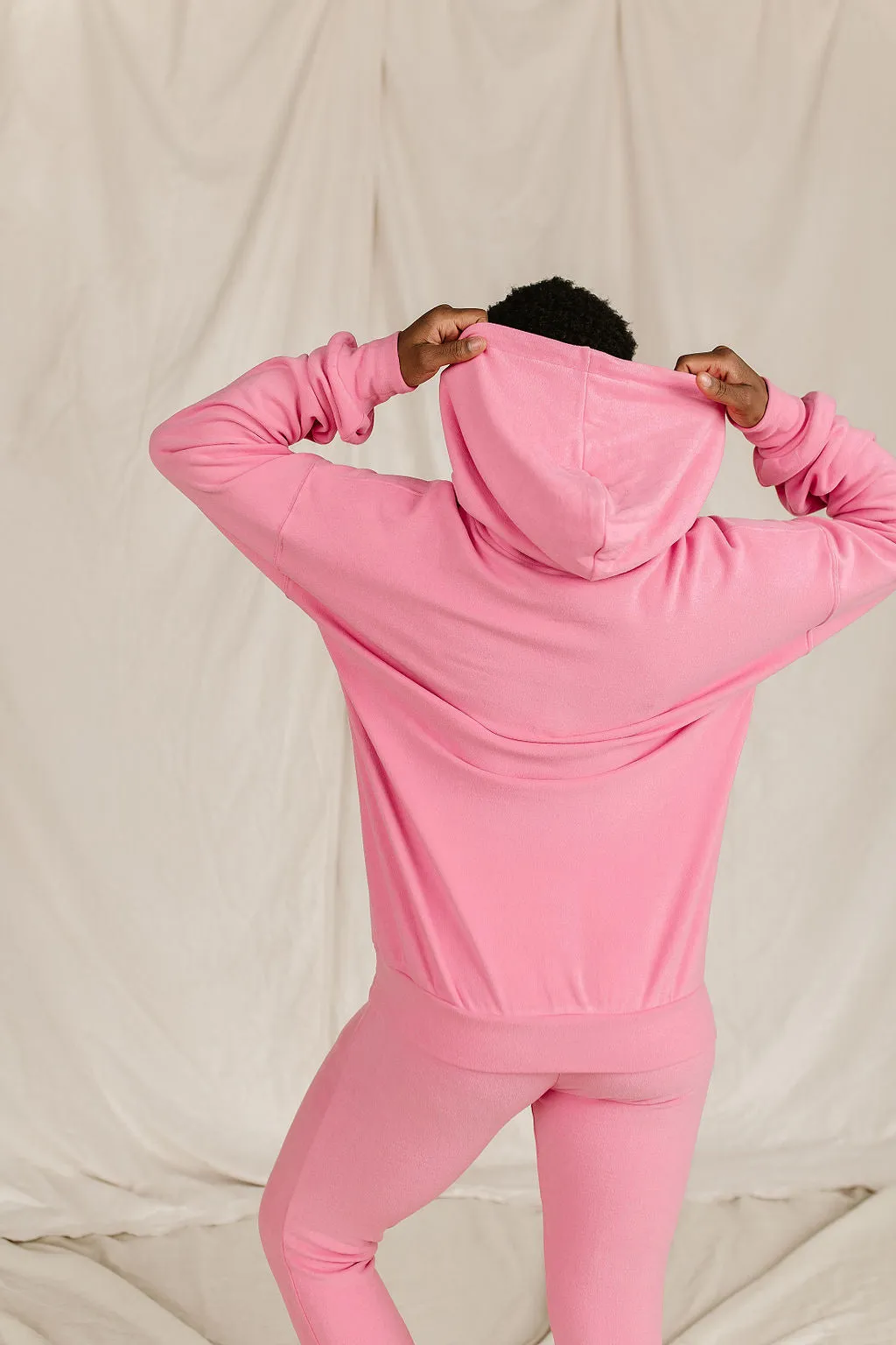 Ampersand Performance Fleece University Hoodie - Pink Tulip