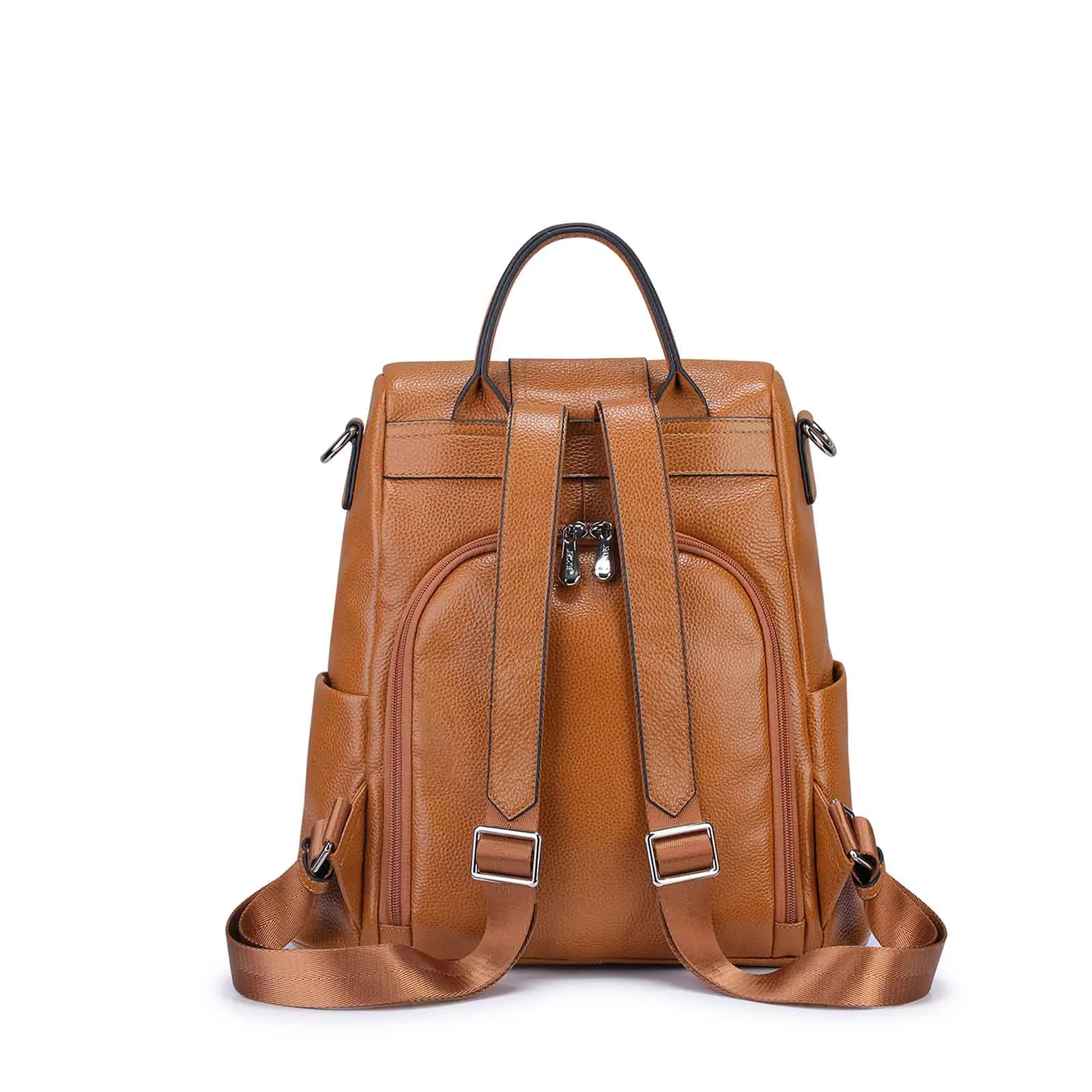 Anti-theft Soft Leather Women Backpack