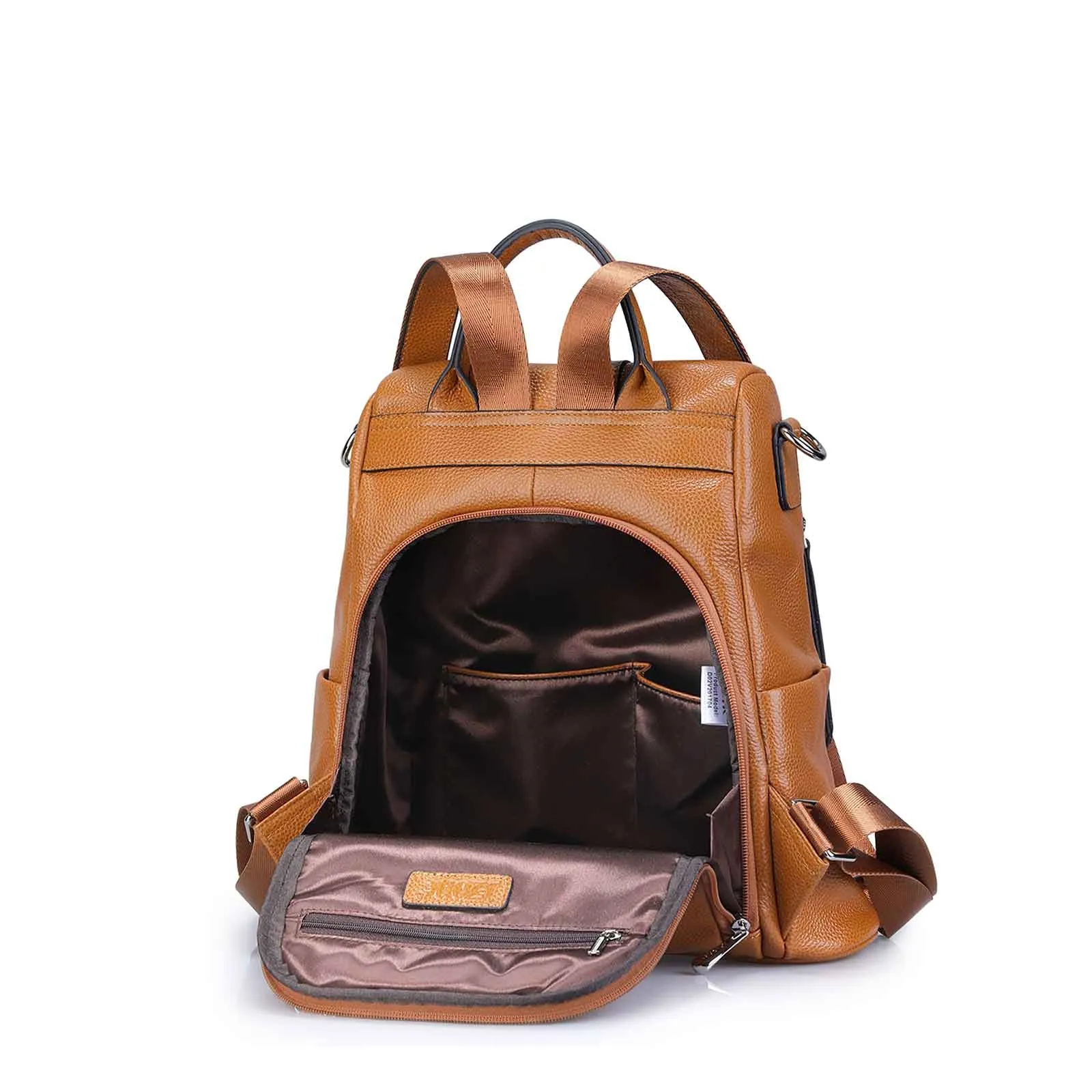 Anti-theft Soft Leather Women Backpack