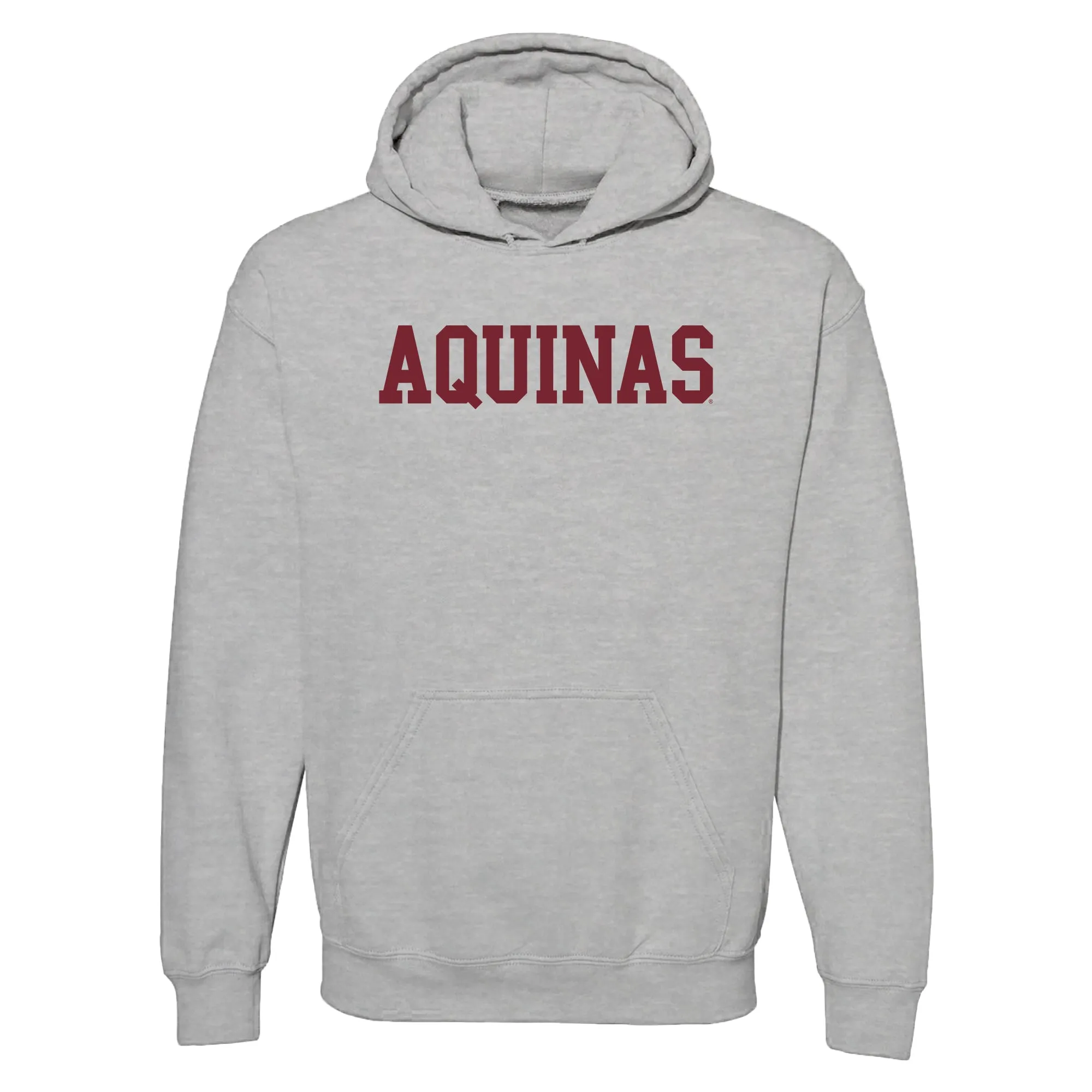 Aquinas Saints Basic Block Hoodie - Sport Grey