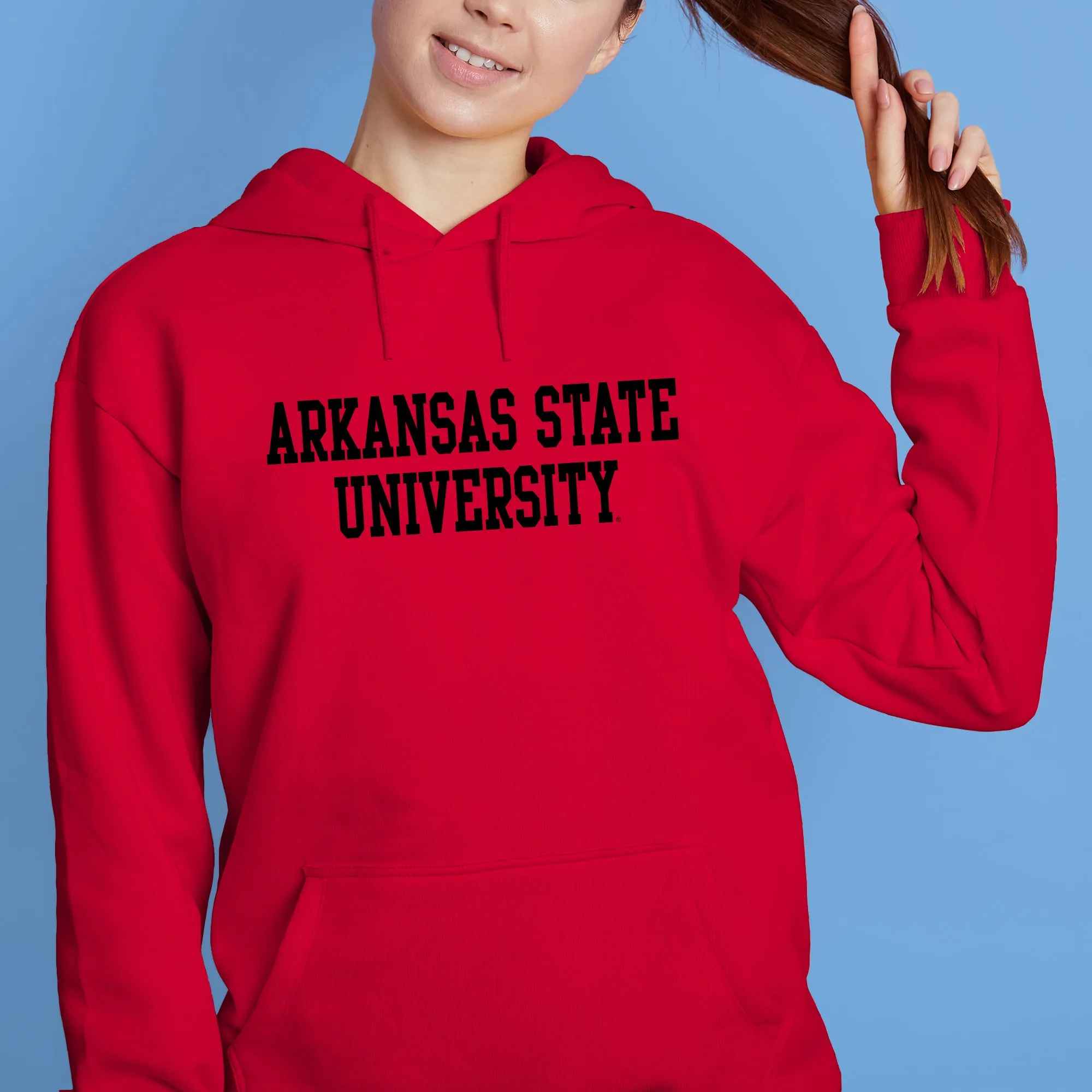 Arkansas State Basic Block Hoodie - Red