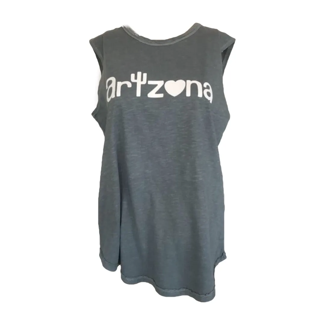 AZ Gray Sleeveless Tee