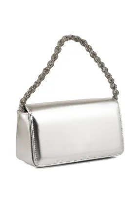 Baguette Shoulder Bags B20761-Silver