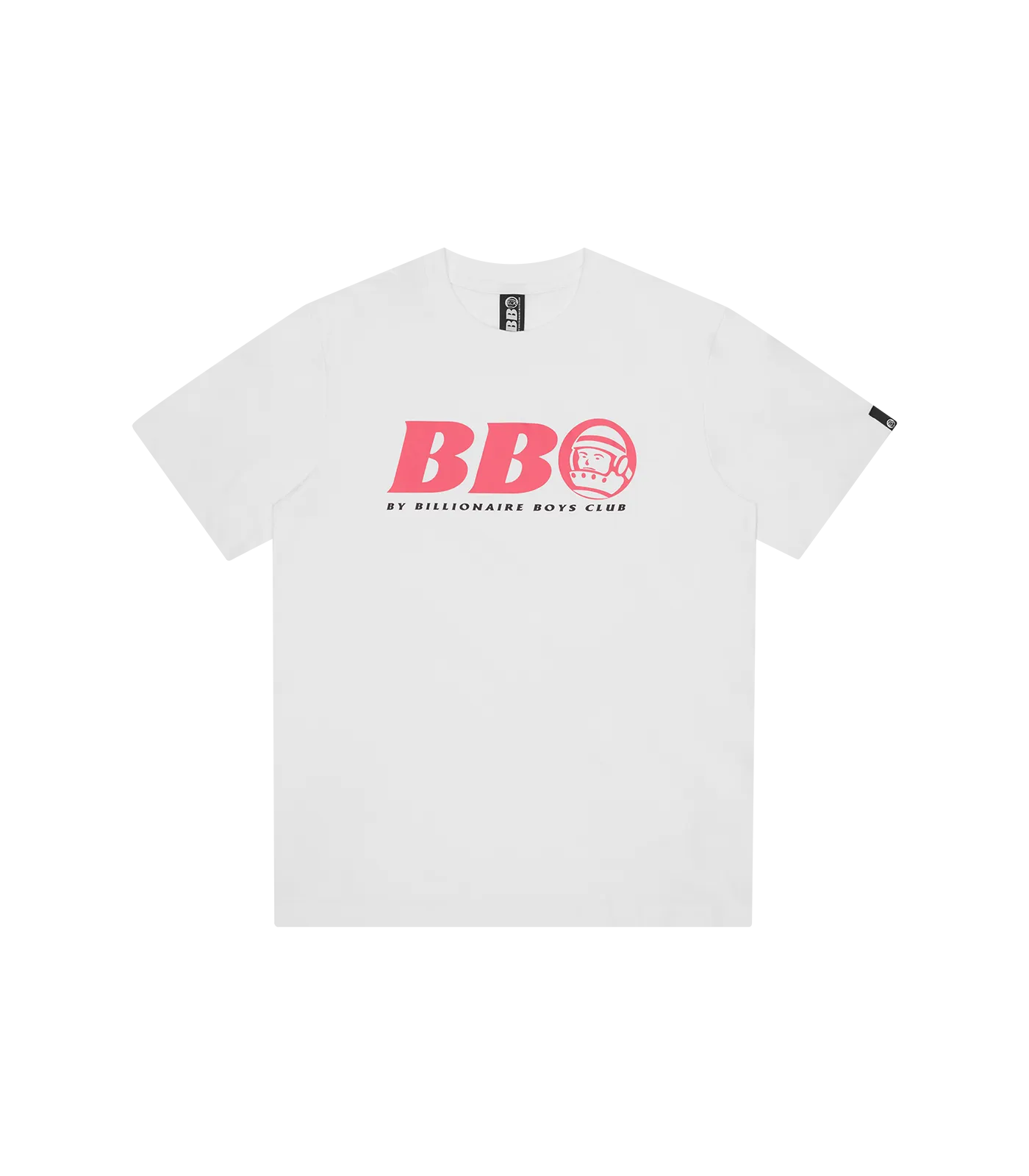 BB ASTRO T-SHIRT - WHITE/PINK LOGO