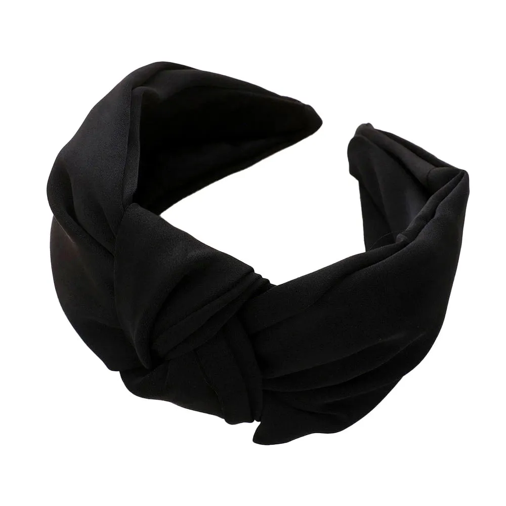 Beautiful Solid Knot Burnout Headband