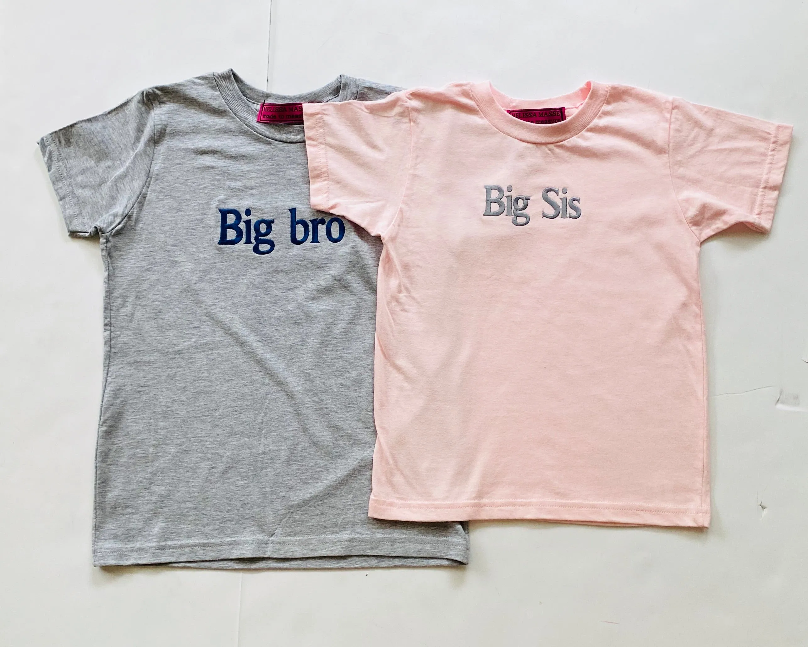 Big Sibling embroidered t-shirt Pink