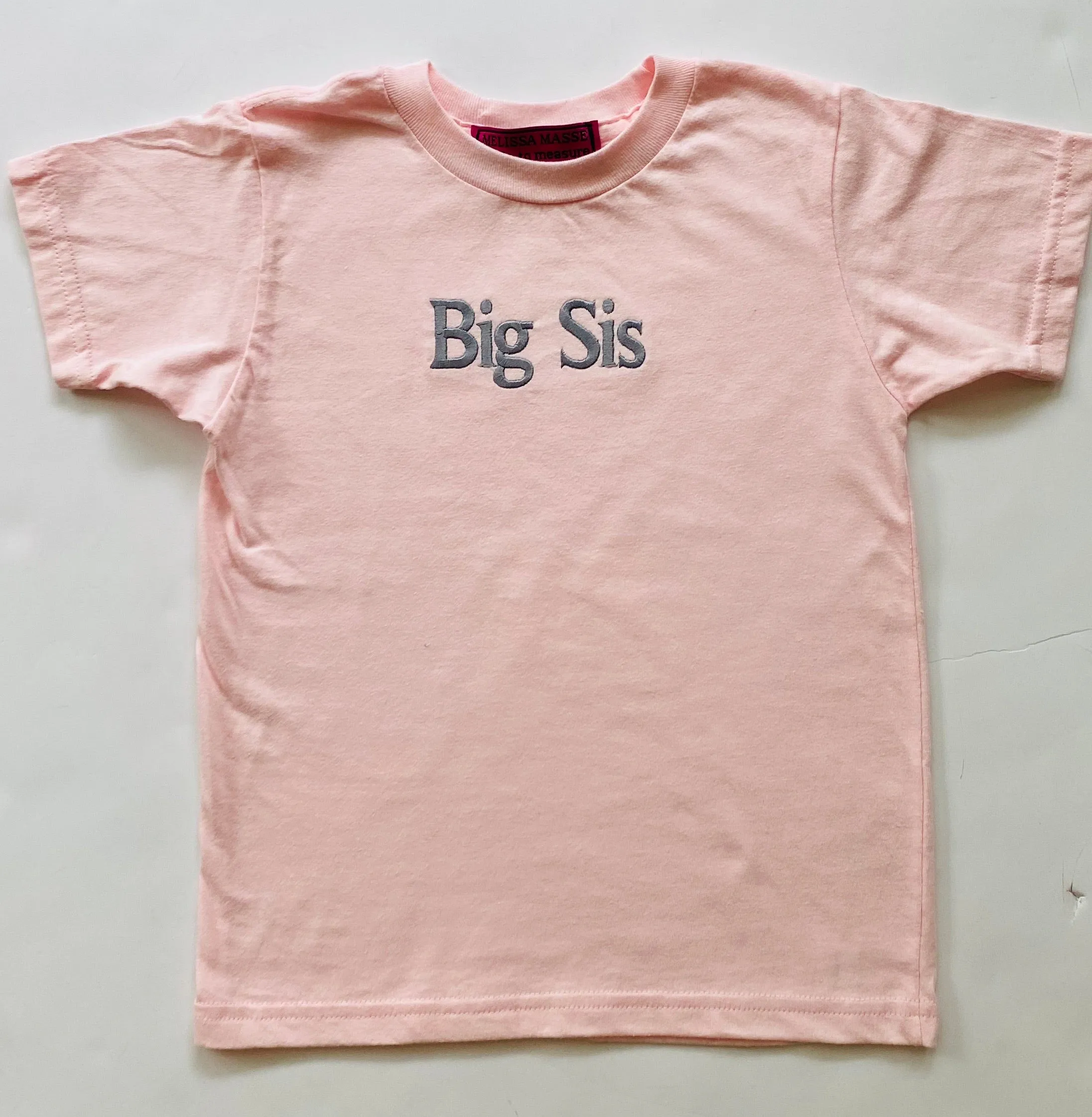 Big Sibling embroidered t-shirt Pink