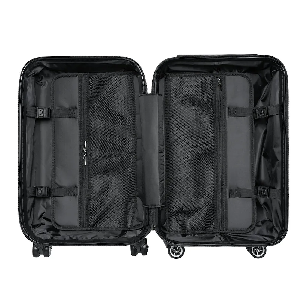 Black Best Cabin Suitcase, Carry On Luggage With 2 Inner Pockets & Built in TSA-approved Lock With 360° Swivel