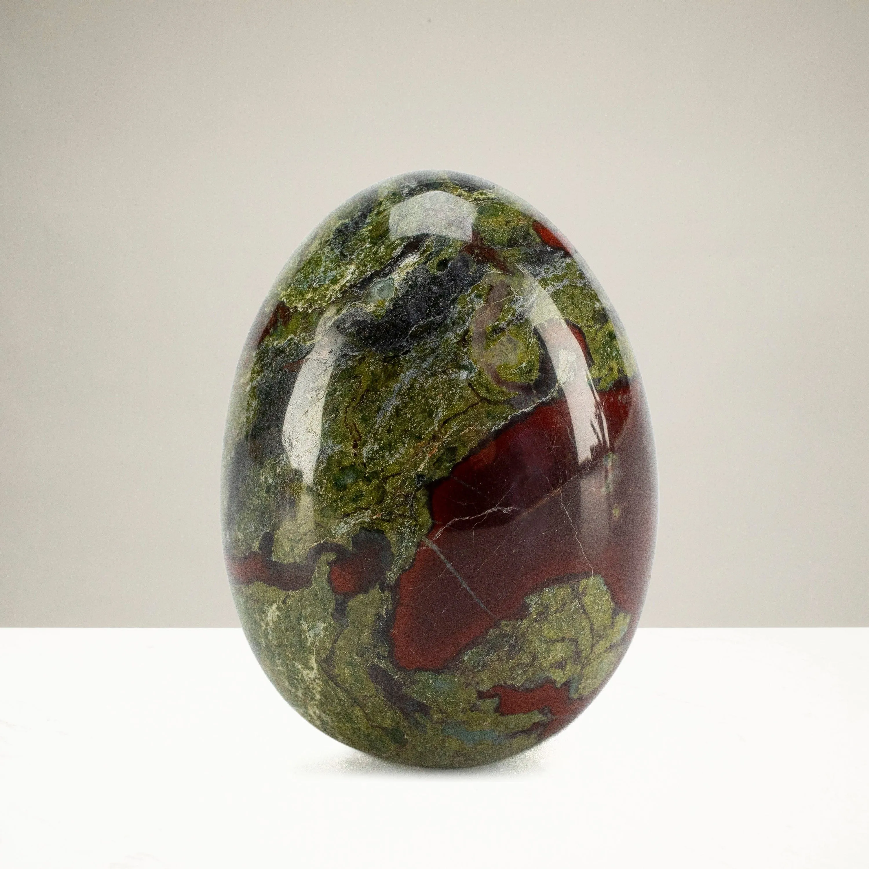 Bloodstone Egg Carving