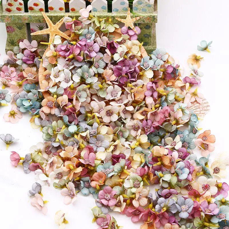 Boho Multicolor Flowers Silk Artificial DIY Flowers For Wedding