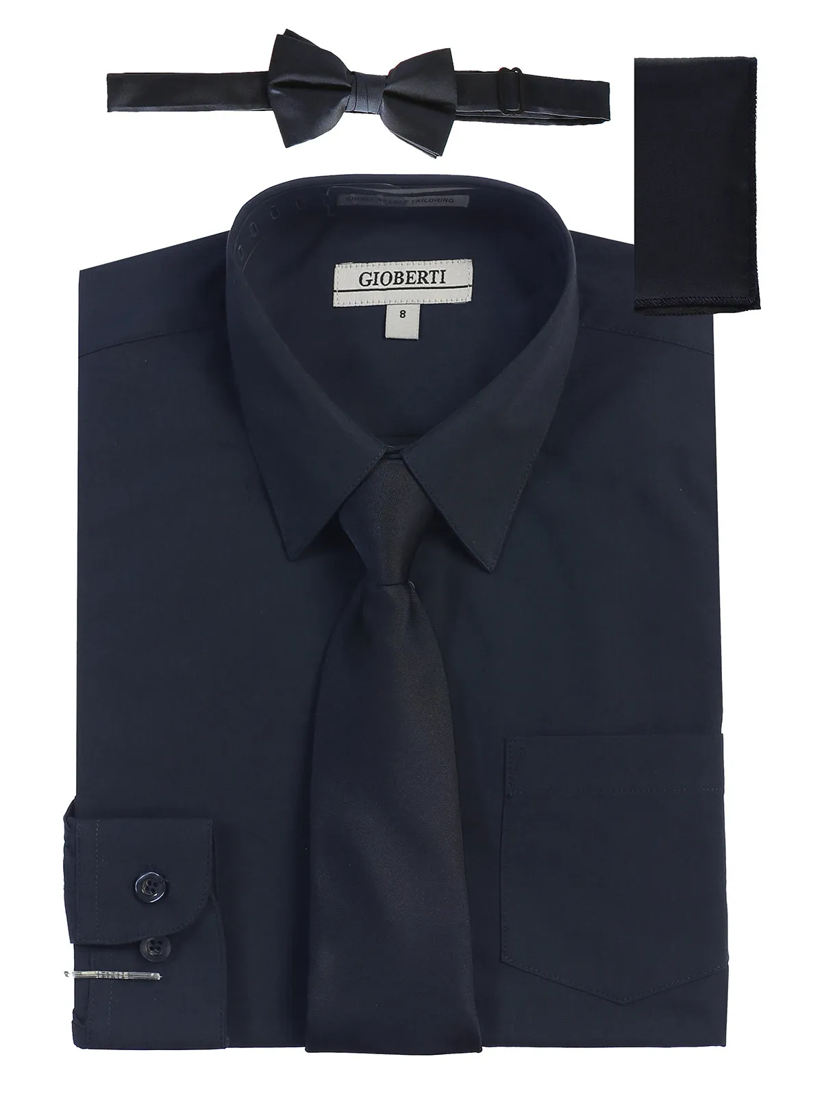 Boy's (8-18) Shirt w/ Solid Tie Set