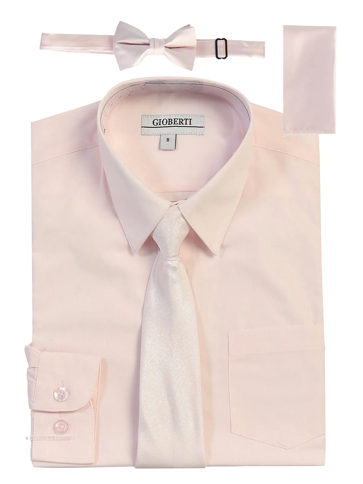 Boy's (8-18) Shirt w/ Solid Tie Set