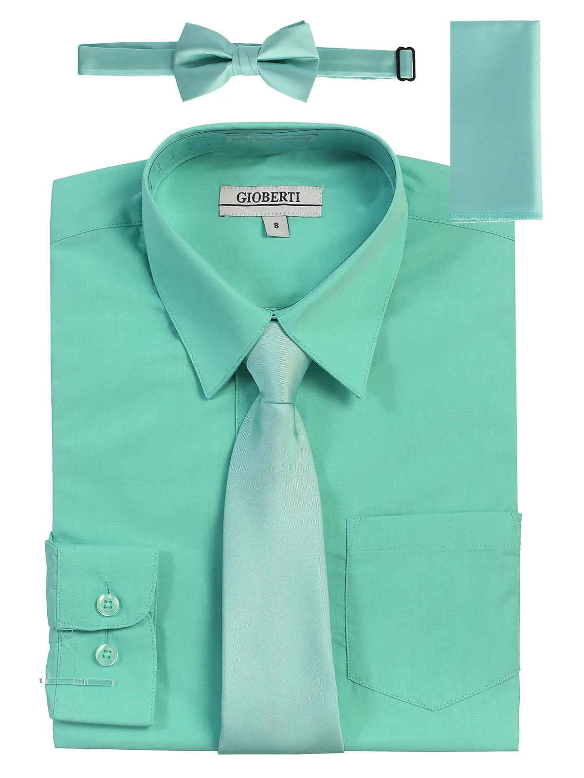 Boy's (8-18) Shirt w/ Solid Tie Set