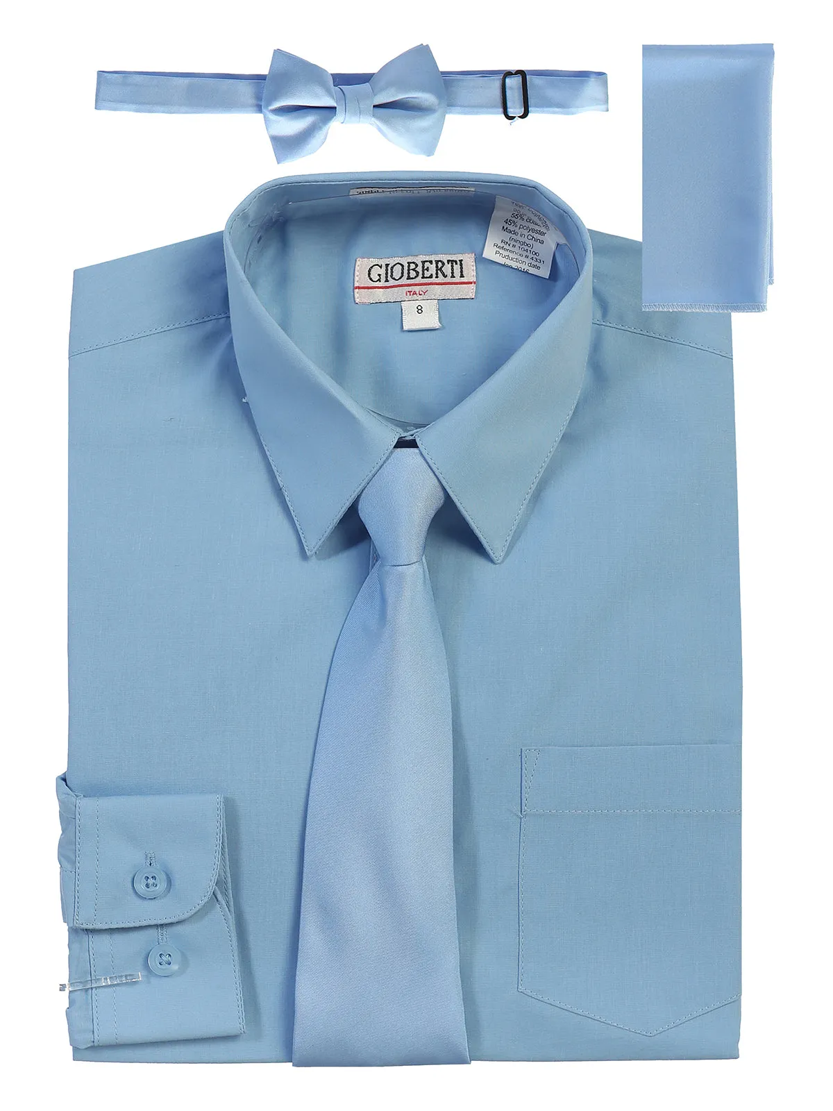 Boy's (8-18) Shirt w/ Solid Tie Set