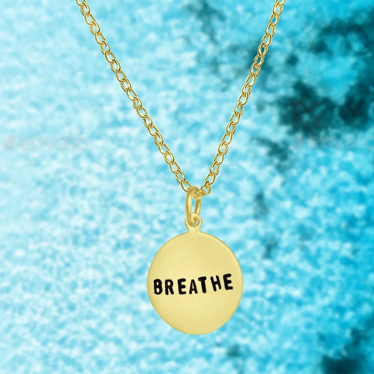 BREATHE Gold Filled Necklace (small)