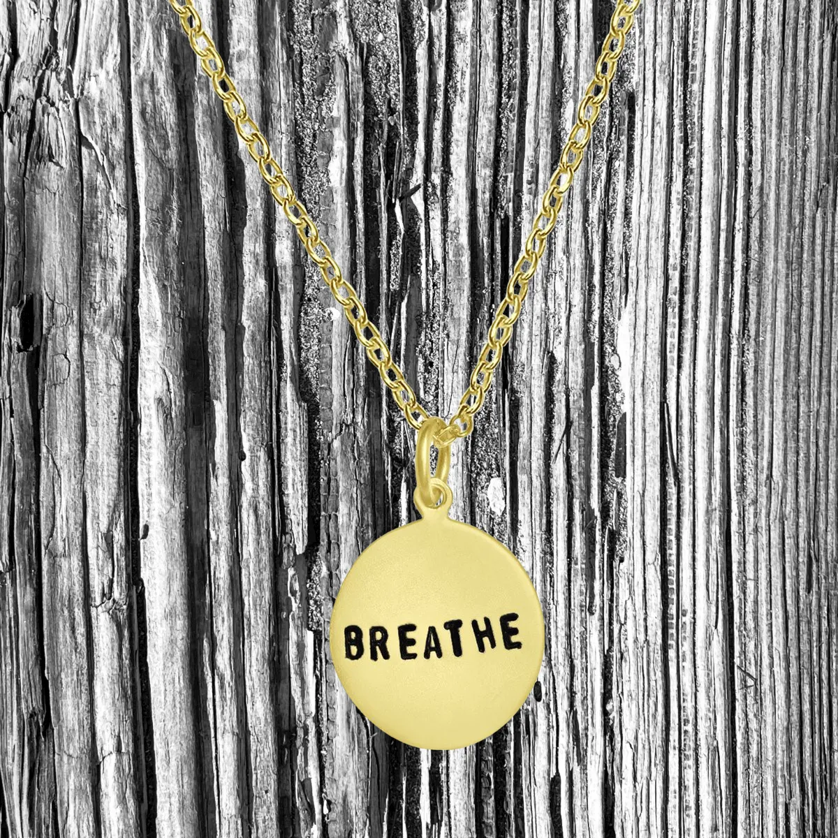 BREATHE Gold Filled Necklace (small)