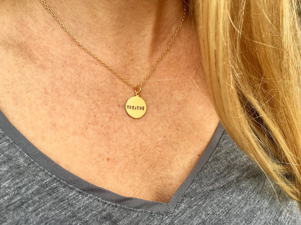 BREATHE Gold Filled Necklace (small)