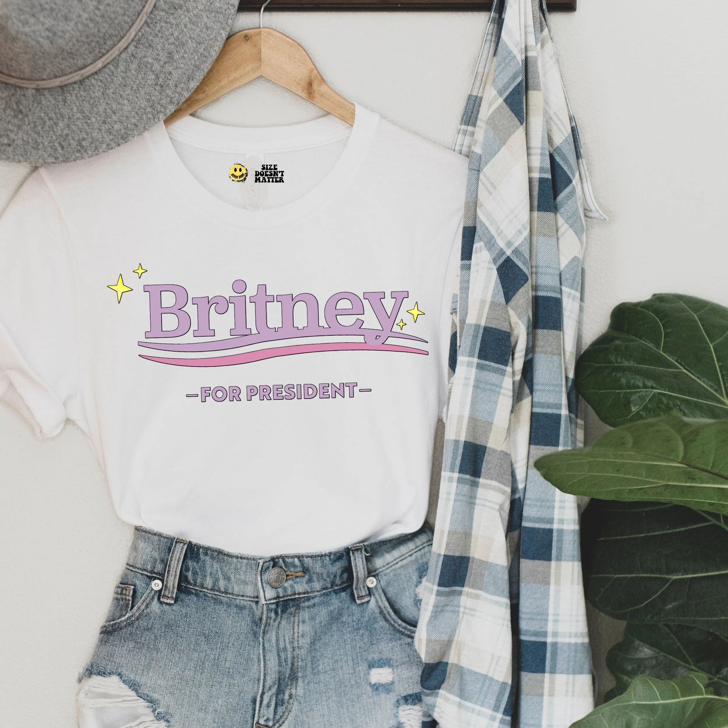 Britney for President Pink Retro T Shirt