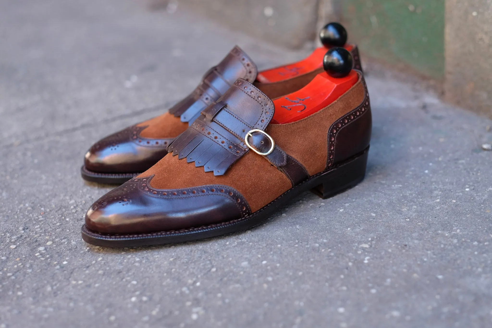 Camano MTO - Dark Brown Museum Calf / Snuff Suede - TMG Last - Single Leather Sole