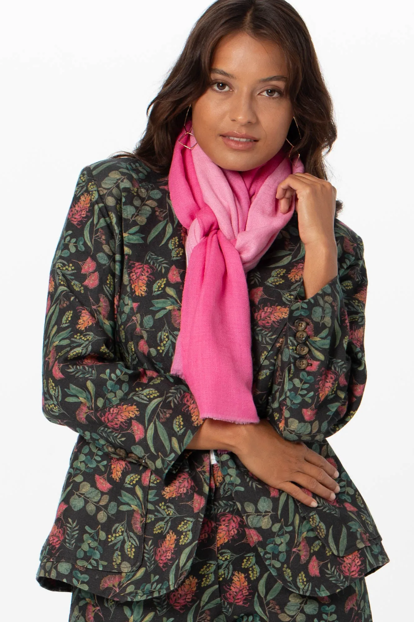 Cashmere Scarf Pink Ombre