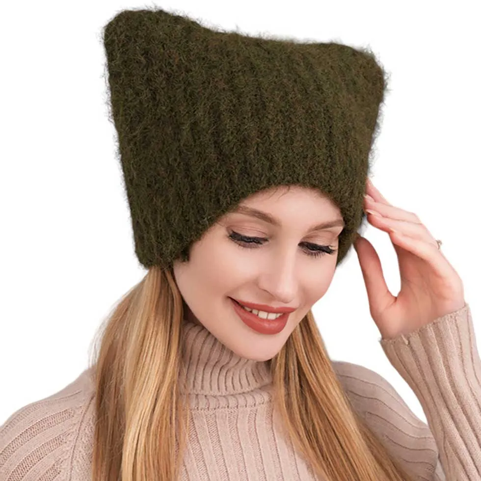 Cat Knit Beanie Hat