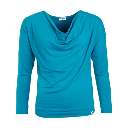 Chills and Fever Mimi Turquoise Long Sleeved Top