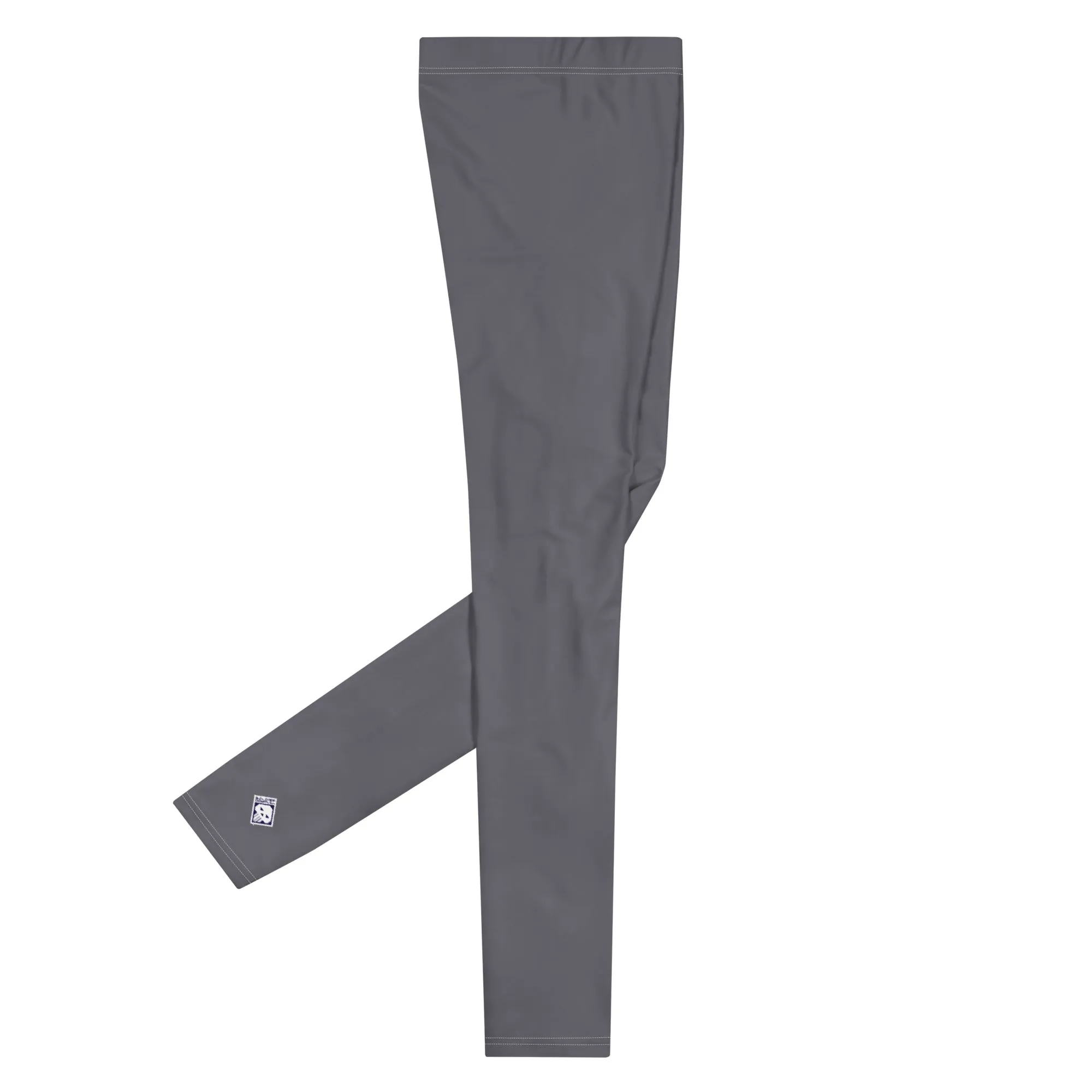 City Comfort: Men's Solid Color Athletic Leggings - Charcoal