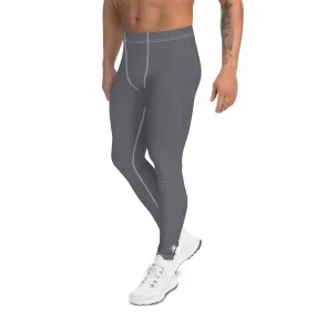 City Comfort: Men's Solid Color Athletic Leggings - Charcoal