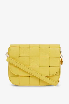 Clara Weave Crossbody - Yellow