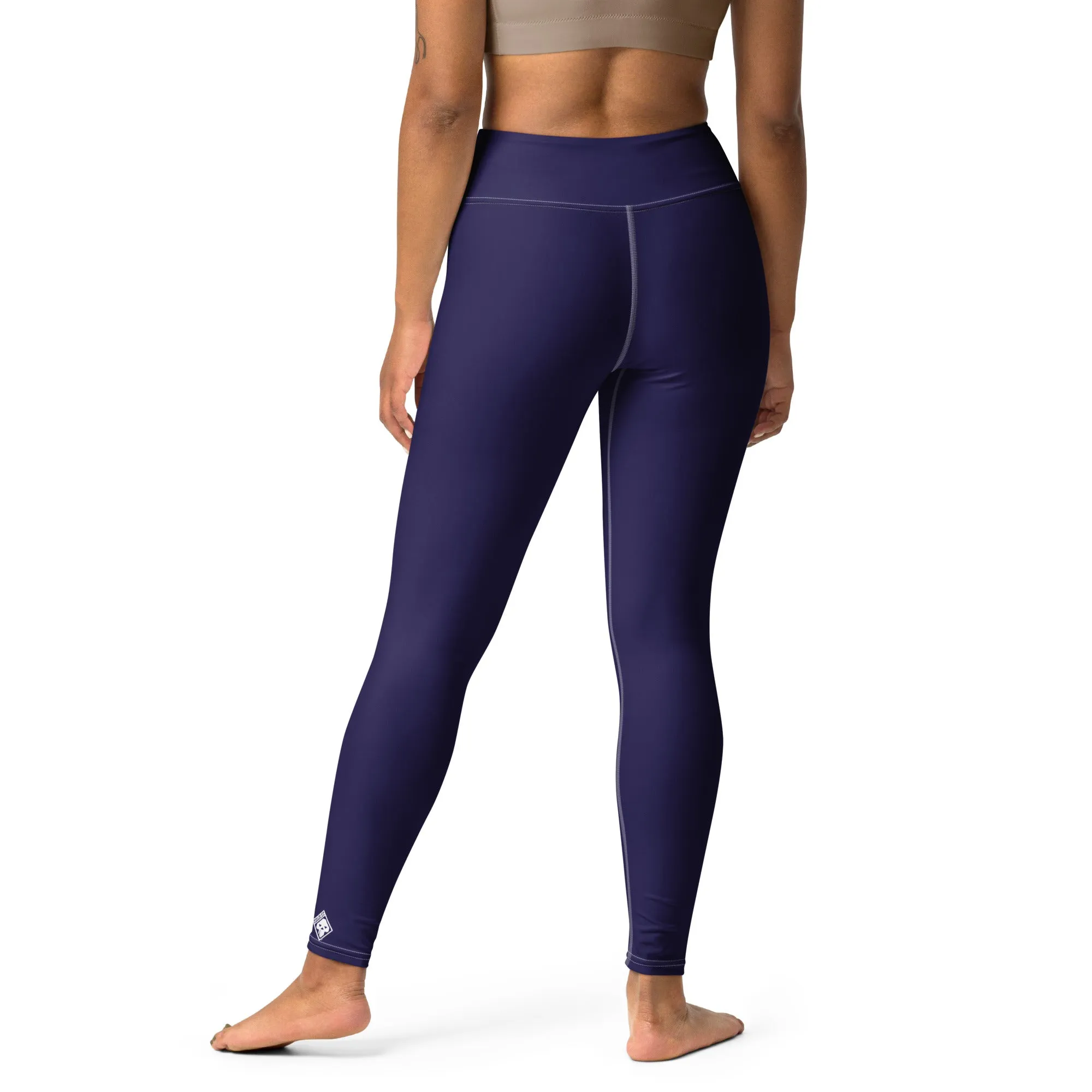 Classic Active Wear: Solid Color Leggings for Women - Midnight Blue