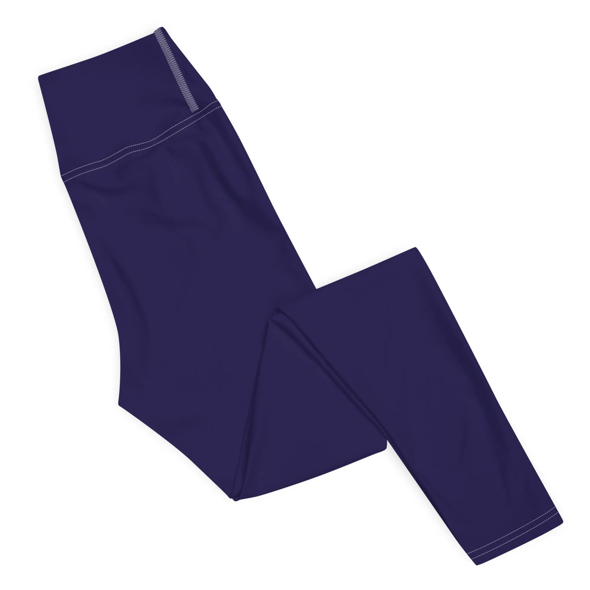 Classic Active Wear: Solid Color Leggings for Women - Midnight Blue